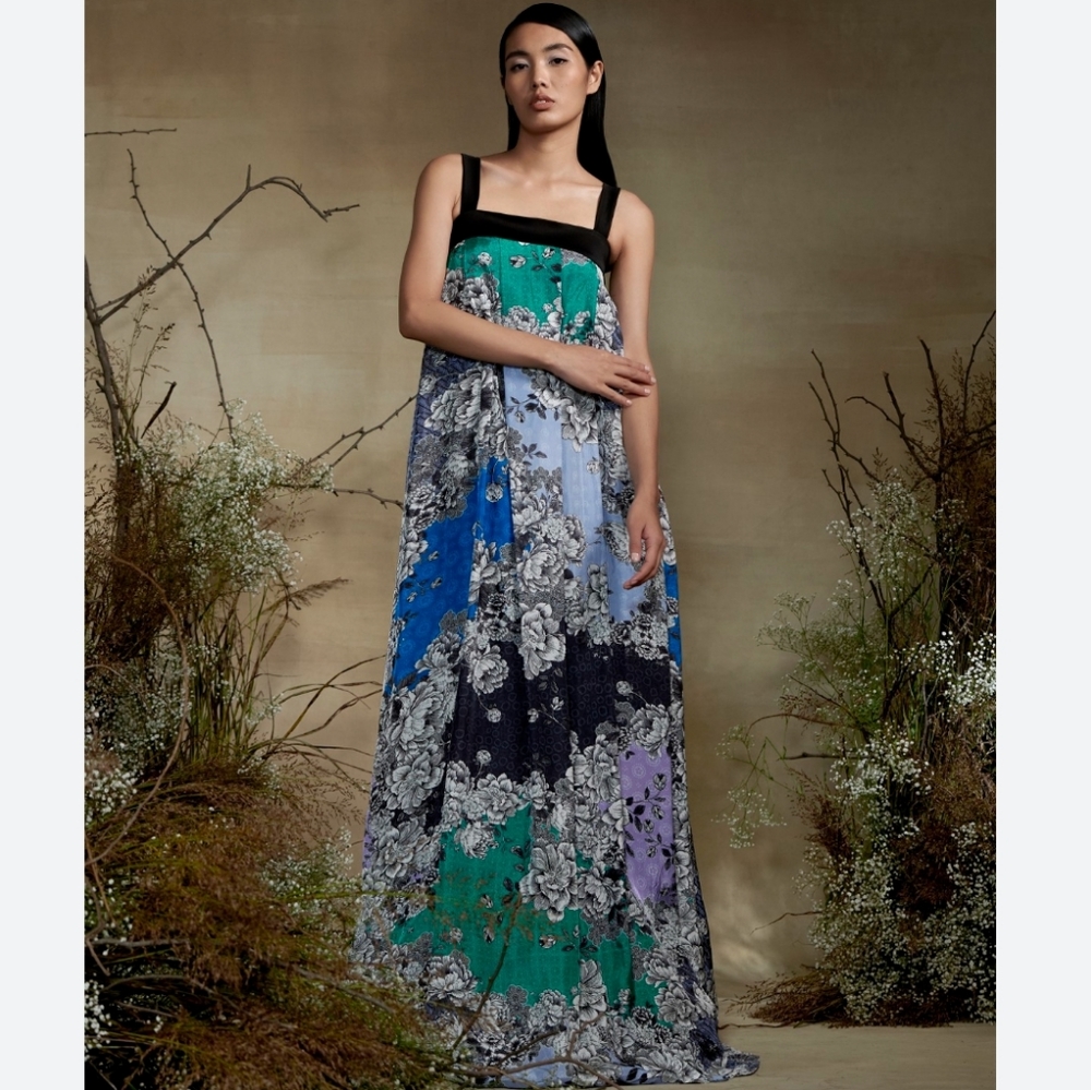 NWT Anthropologie ATSU Floral maxi dress size large